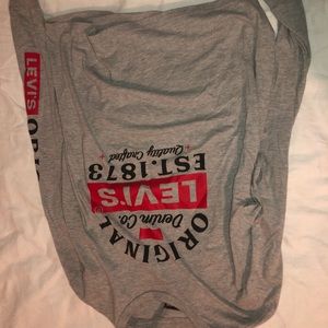 Levi’s Grey Long Sleeve Logo Shirt
